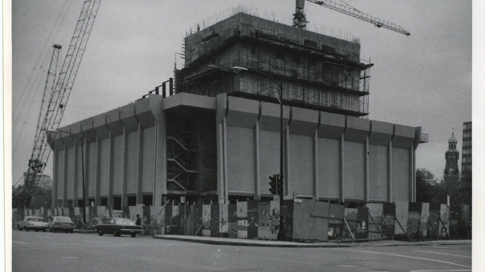 Construction des étages supérieurs du Grand Théâtre